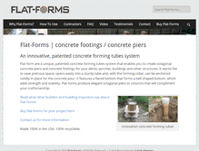 Tablet Screenshot of flat-forms.com